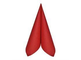 Servietten Airlaid, 40 x 40 cm, 1/4 Falz, rot