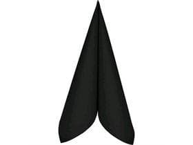Servietten Airlaid, 40 x 40 cm, 1/4 Falz, schwarz