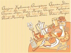 Tischset Airlaid, 40 x 30 cm, "NEW" Day - Frühstück Tischset