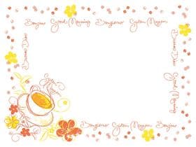 Tischset Airlaid, 40 x 30 cm, "SUNNY" - Frühstück Tischset