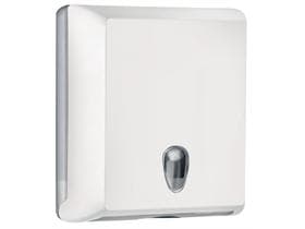 Falthandtuchspender Linea Plus, weiss, B290 x T105 x H300 mm, für C- und