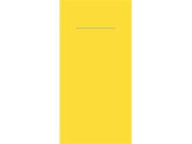 Besteckserviette Airlaid 60 gm2, 40x40cm 1/8 Falz, BASIC gelb
