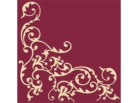 Servietten Airlaid 60 gm2, 40 x 40 cm 1/4 Falz, "Pomp" bordeaux/creme