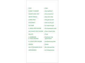 Besteckserviette Airlaid 60 gm2, 40x40cm 1/8 Falz, "IL GUSTO ITALIANO" weiss