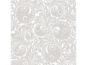 Servietten Airlaid, 40 x 40 cm, 1/4 Falz, Jordan "weiss/silber"