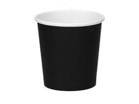 Kaffeebecher schwarz 120 ml / 4oz vollflächig schwarz, Espressobecher