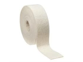 Pad-Rolle, Scotch-Brite "98", weiss 100 mm x 10 m, sanftes Reinigungspad