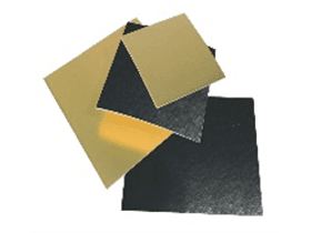 Goldkartonzuschnitte 14 x 14 cm einseitig gold / einseitig schwarz