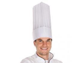 Kochmützen "Le Grand Chef", aus Viskose-Vlies, weiss, Höhe 25 cm,