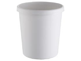 Abfalleimer Helit, mittelgrau 18 Liter, oberer ø 310 mm, Höhe 320 mm