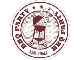 Bierdeckel Filz, 107 x 107 mm BBQ