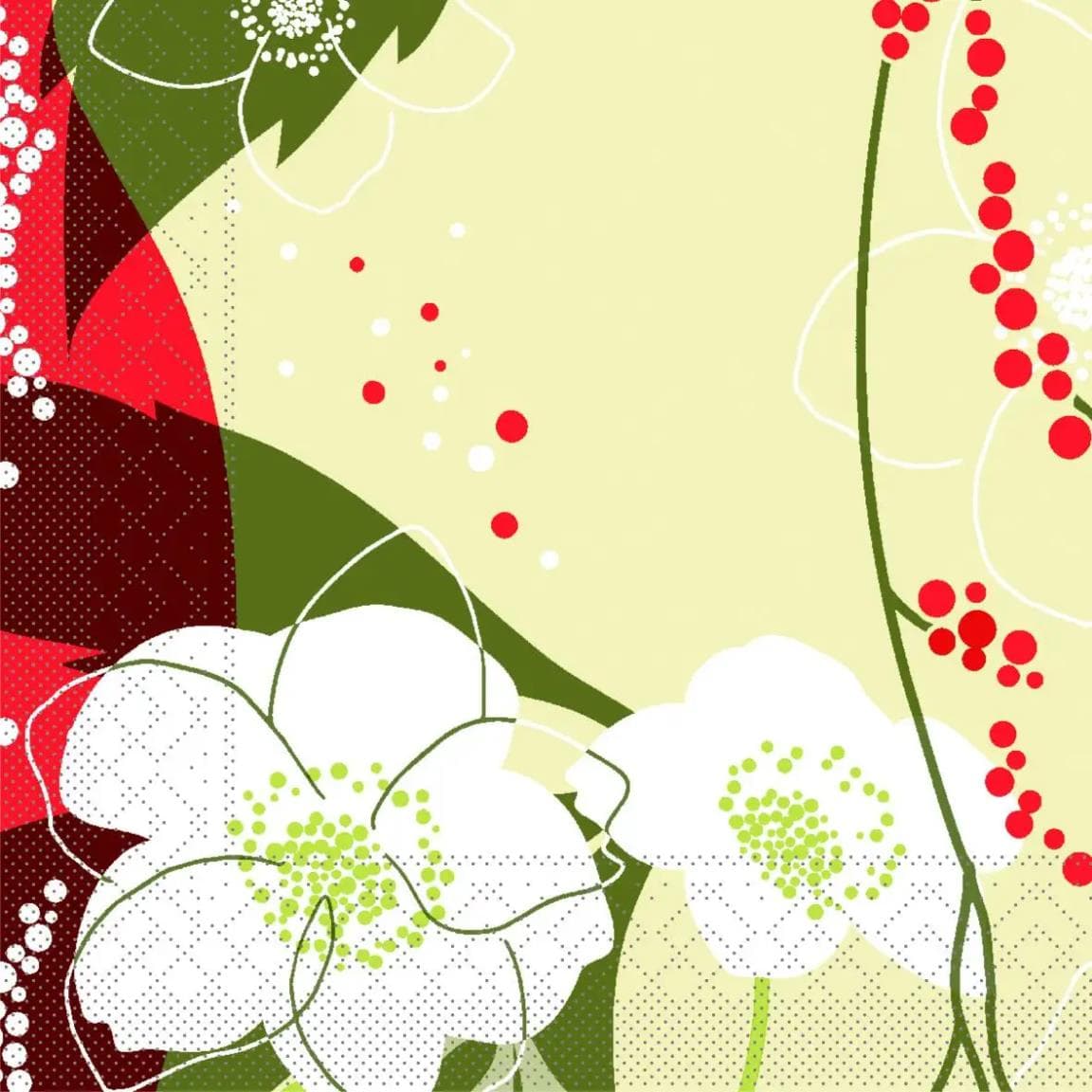 Servietten Tissue 3-lagig, 40 x 40 cm, 1/4 Falz, DIANA