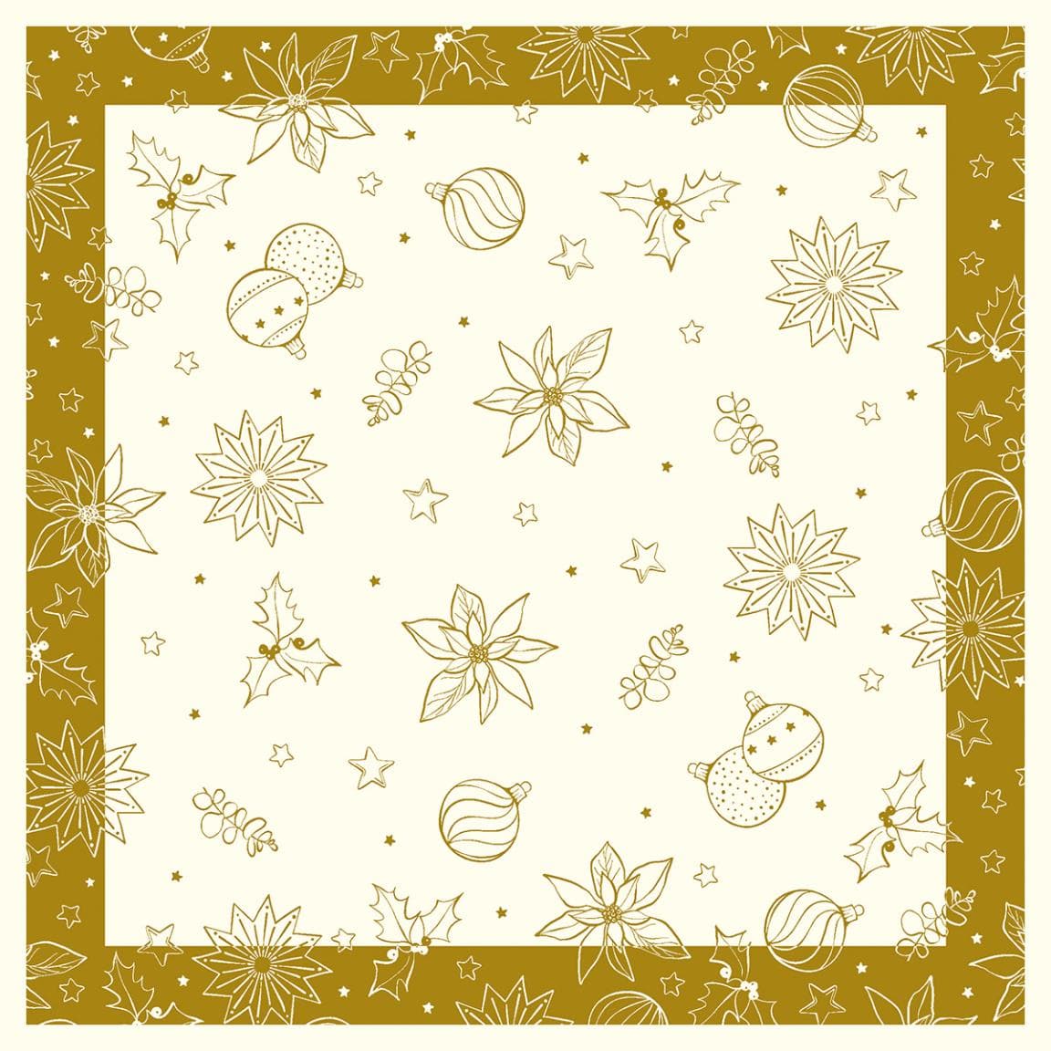 Tischdecken Airlaid, 80 x 80 cm, 1/8 Falz, "Milan" champagner