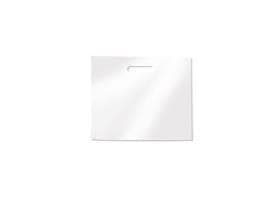 Grifflochtragetaschen LDPE 60 my, weiss, 600 x 550 x 100 mm mit Bodenfalte