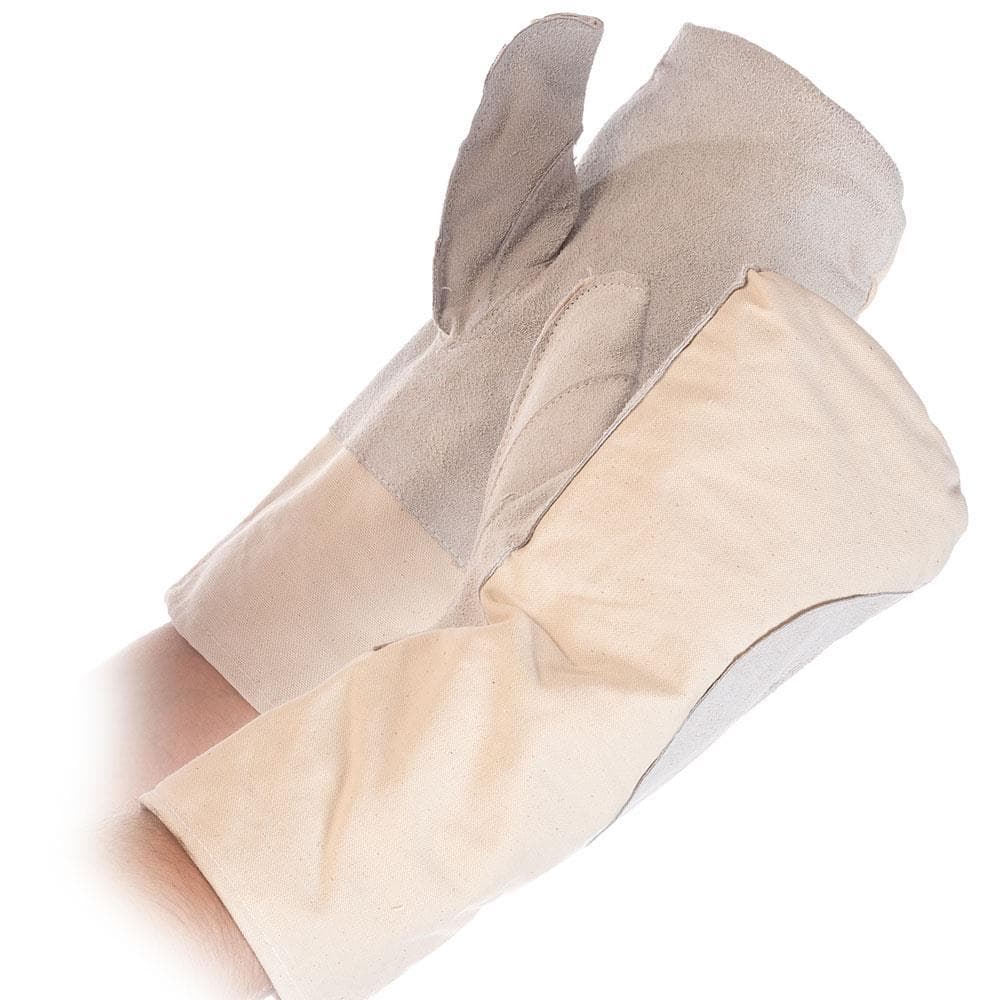 Fausthandschuhe Hitzeschutz"Oktoberfest" Baumwolle, 36 cm, natur, langlebig