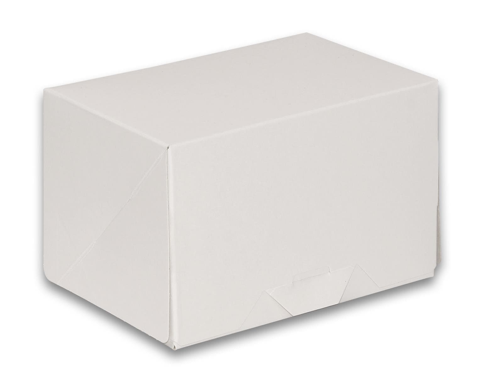 Patisserieschachtel 14 x 10 x 9 cm weiss lackiert, unbedruckt