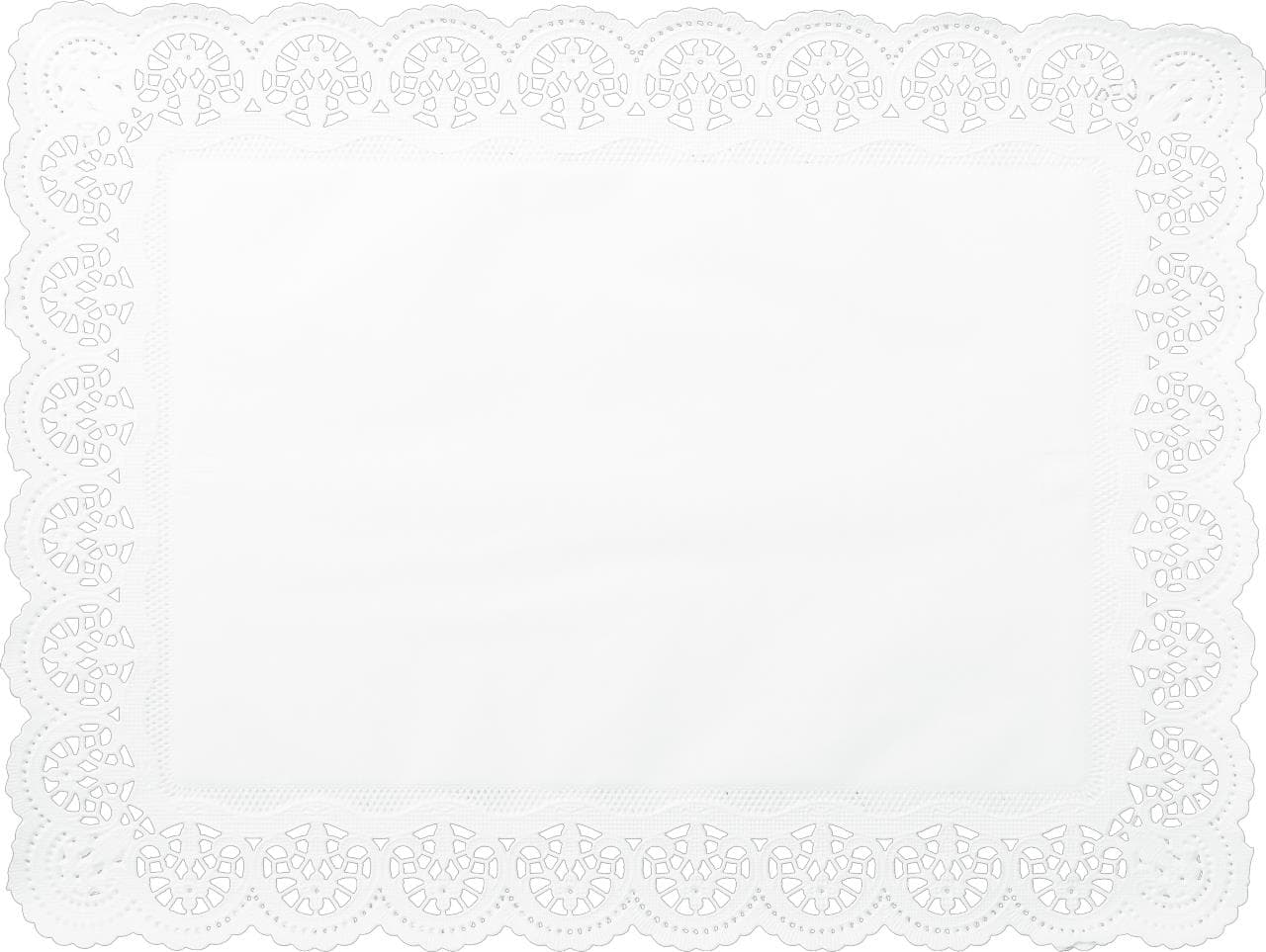 Tortenspitzen 32 x 45 cm rechteckig, hochweiss