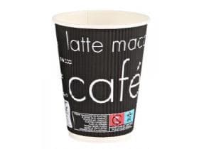 Kaffeebecher"Riffle" 2 dl, dreiwandig und perfekt isolierend, mit geriffelter