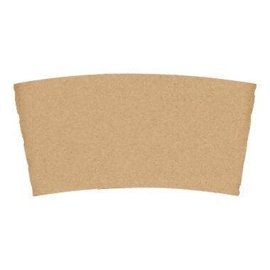 Manchette aus braunem Karton, isolierend für Kaffeebecher 3 dl + 4 dl