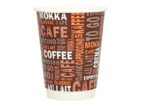 Kaffeebecher 3 dl mit Neutraldruck doppelwandig, Ø 90 mm x 115 mm