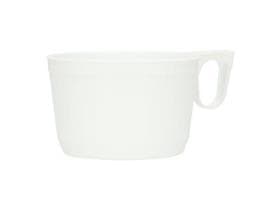 Kaffeetassen 1.5 dl weiss, PS, Ø77 x 50 mm, mit Griff