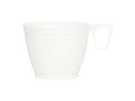 Kaffeetassen 1.75 dl, weiss, PS, Ø79 x 60 mm, mit Griff