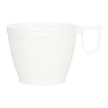 Kaffeetassen 1.75 dl, weiss, PS, Ø79 x 60 mm, mit Griff