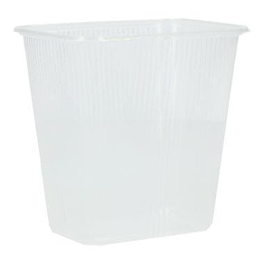 Verpackungsbecher 500 ml eckig, PP 108 x 81 x 102 mm, klar
