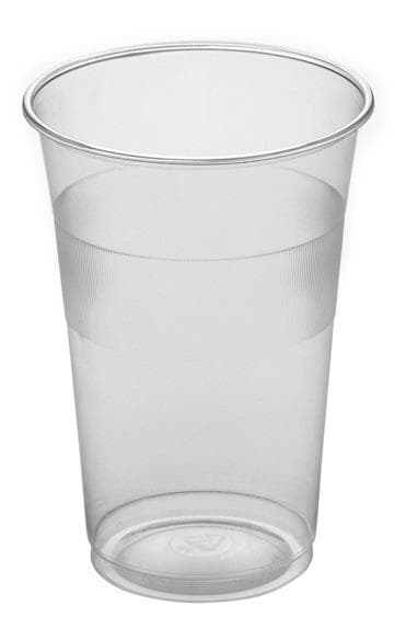 Trinkbecher aus PP, 3 dl, transparent, weich, Eichstrich bei 3 dl, Ø 82 mm