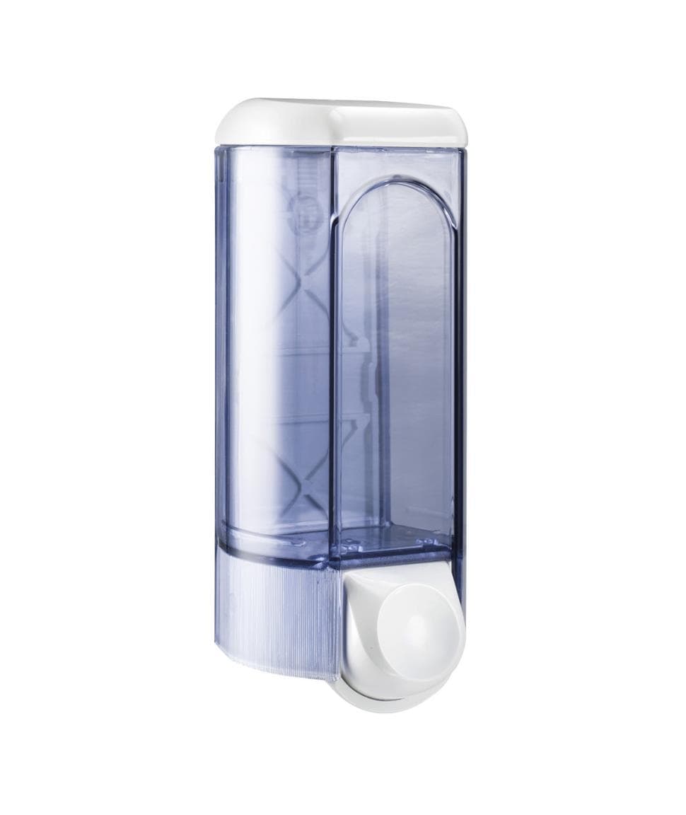 Seifenspender Cosi weiss 0.80 lt 250 x 95 x 95 mm, Seifenbeh. transparent