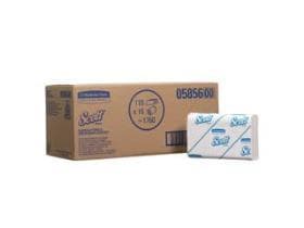 Falthandtücher SCOTT® Slimfold, 1-lagig Airflex, weiss, Interfold, 29.5 x 19 cm