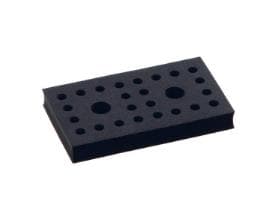 Presseinlagen zu Kunststoffpresse, TASKI Duo, 20 x 100 x 170 mm, schwarz,