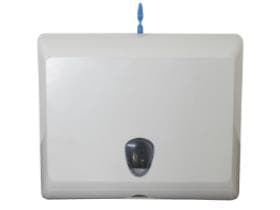 Falthandtuchspender Minizeta weiss, für Z-Falz geeignet, B245 x T90 x H205 mm