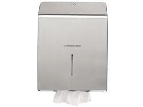 Falthandtuchspender KC Professional aus Edelstahl, H34.9 x B23.7 x T11.8 cm