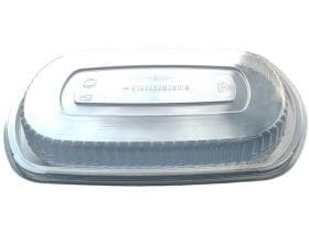 Domdeckel aus PP transparent, Höhe 21 mm, passend zu Menüschale