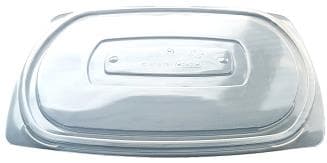 Flachdeckel aus PP transparent, passend zu Menüschale 1-teilig M9000,