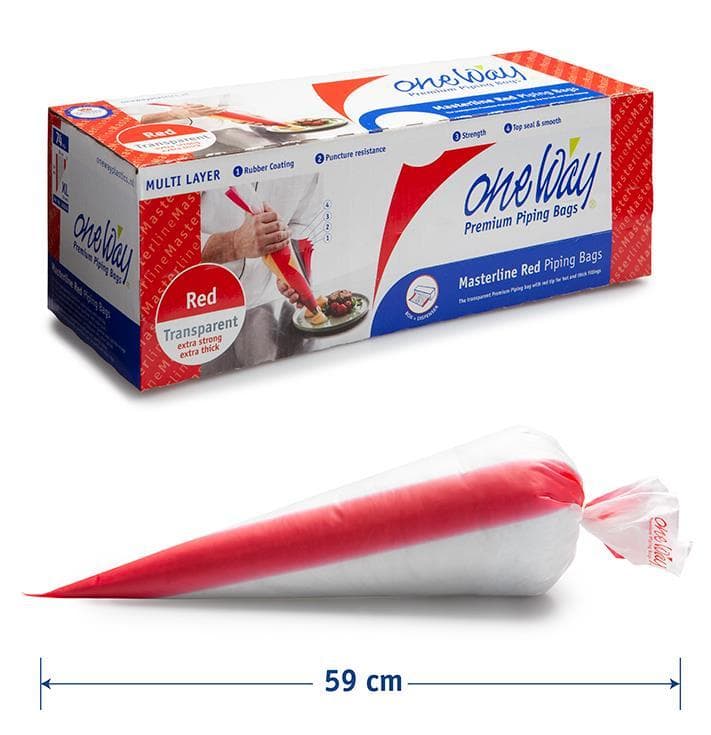 Dressiersäcke Red Hot-Masterline 59 x 28 cm, Grösse XL, 120 my