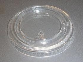 Couvercle plat APET transparent, sans fente transversale pour gobelet ClearCup Art.412202