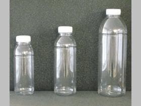 PET-Weithalsflaschen, Inhalt 500 ml, Höhe 193 x ø 65 mm, Flachboden,