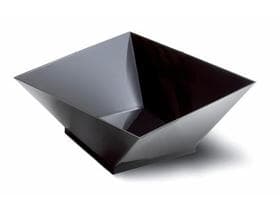 Ciotola alta Glamour, in plastica (PS) nera, 350 ml, 117 x 117 x 54 mm