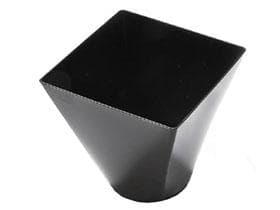 Ciotola alta Prestige, in plastica nera (PS), 200 ml, 71 x 71 x 73 mm