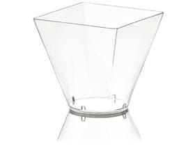 Ciotola alta Prestige, in plastica trasparente (PS), 200 cc, 71 x 71 x 73 mm