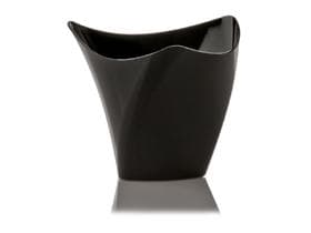 Ciotola alta Dorico, in plastica nera (PS), 200 ml, ø 90 mm, altezza 80 mm