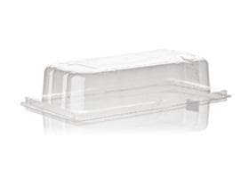 Coperchio per contenitore per gelato (art. P507-15), trasparente, alto, 33 x 16,5 x 7 cm