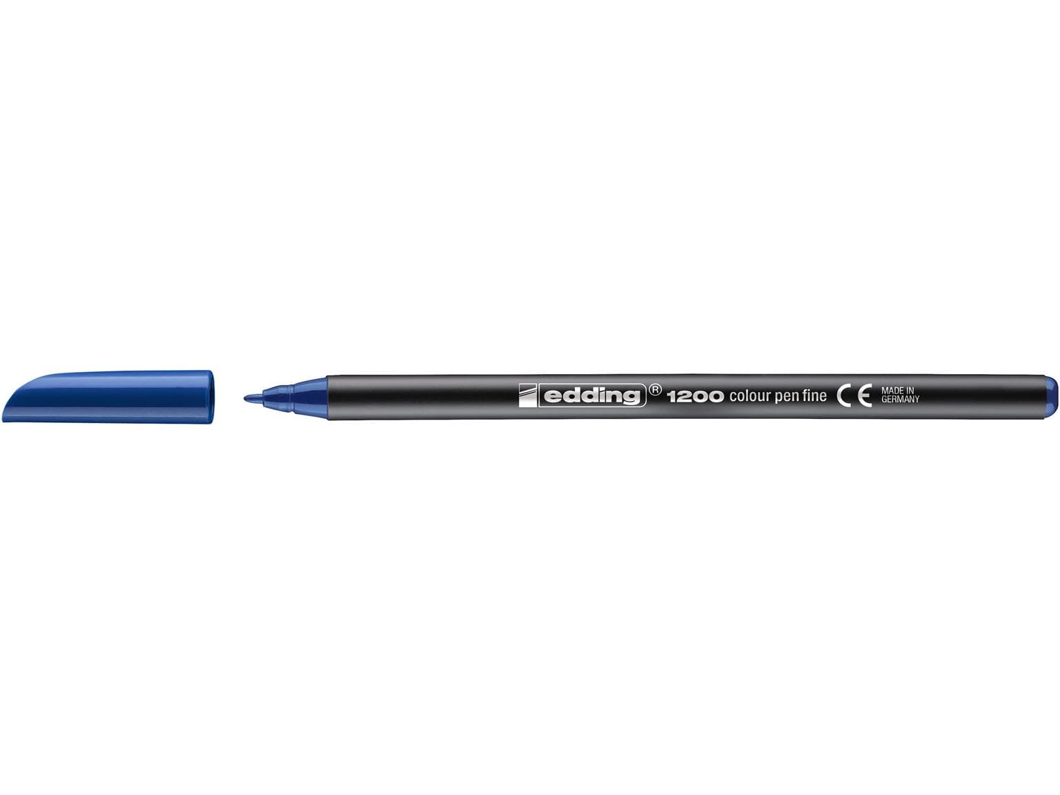 Feutre fibre edding 1200 bleu acier pointe ronde 1 mm