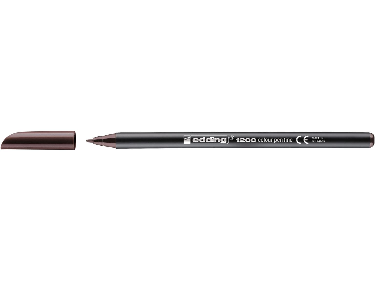 Feutre fibre edding 1200 marron foncé pointe ronde 1 mm