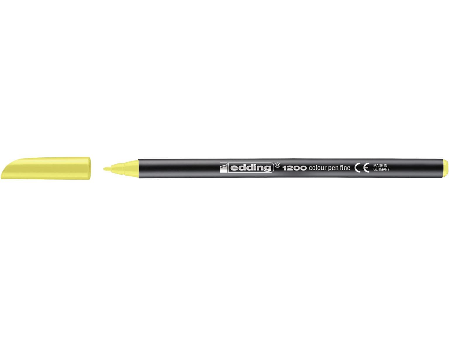 Feutre à pointe ronde edding 1200 jaune fluo, 1 mm