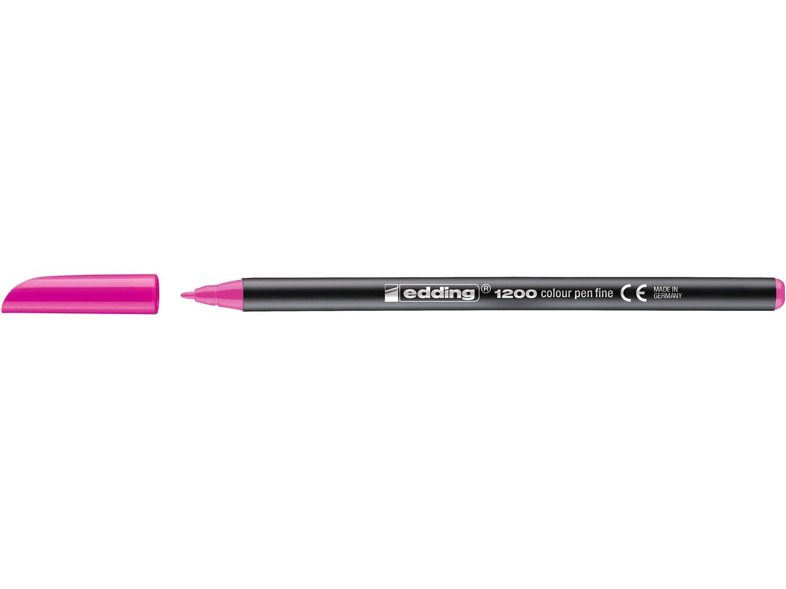 Feutre à pointe fine edding 1200 rose fluo, pointe ronde 1 mm