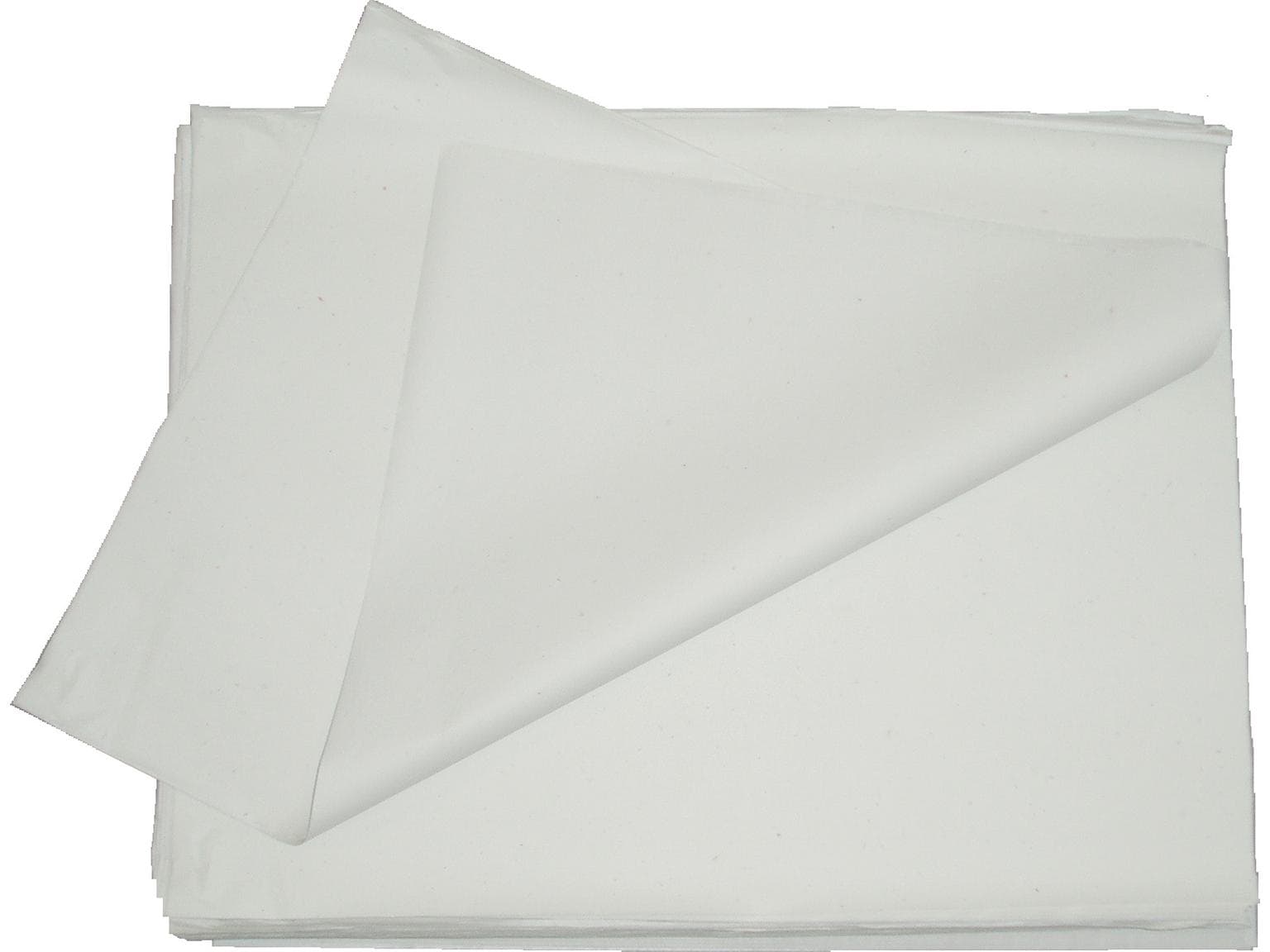 Soie d'emballage blanchâtre 50 x 75 cm 20/22 gm2, une face lisse