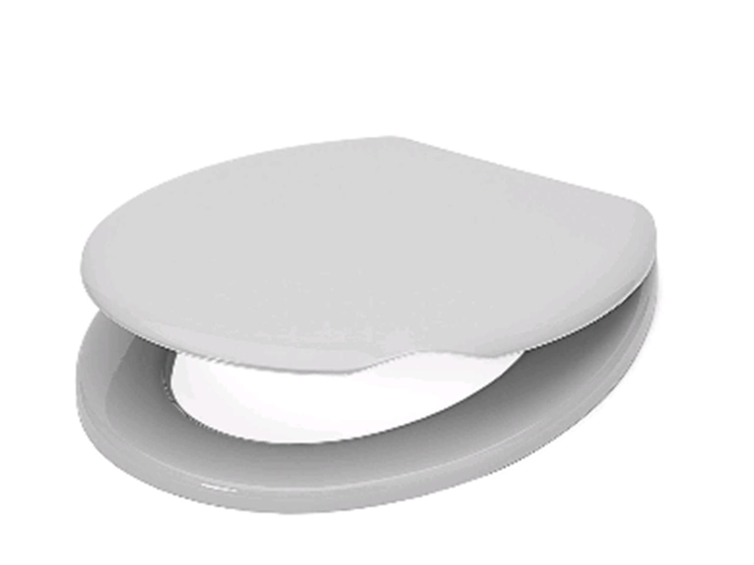 Sedile WC Havana 46 x 36 cm, plastica bianca, con coperchio